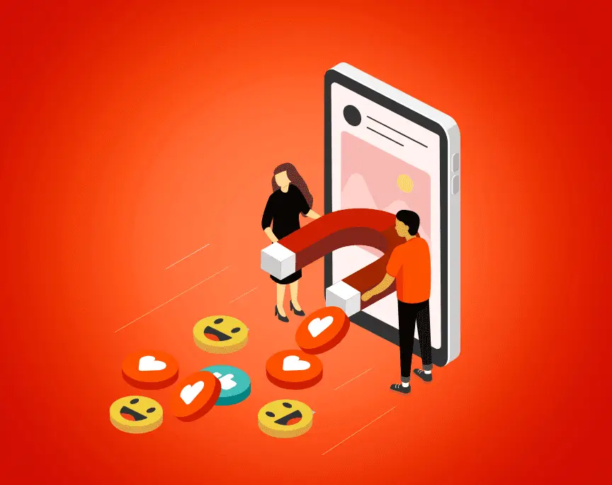 Illustration: Social media lead gen strategy