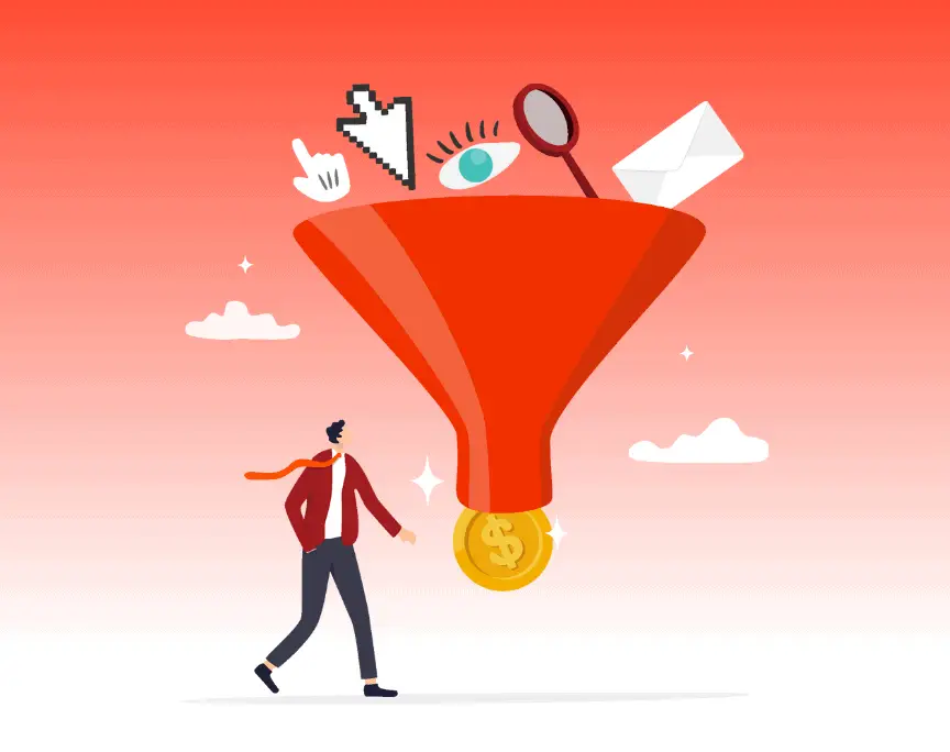 Illustration: How to build a lead gen funnel