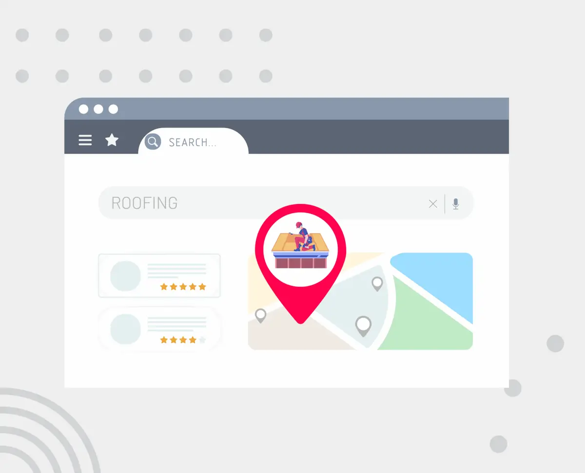 Illustration: How to use SEO to support roofing lead gen efforts