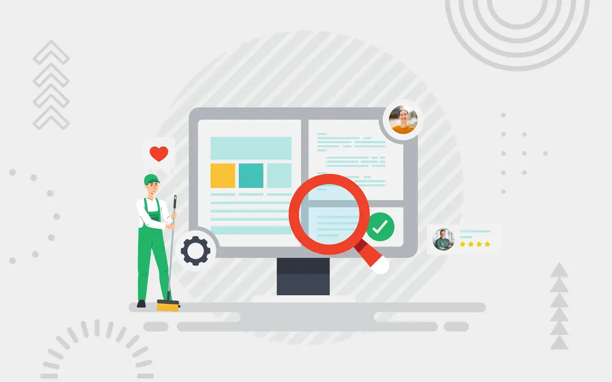Illustration: Cleaning website