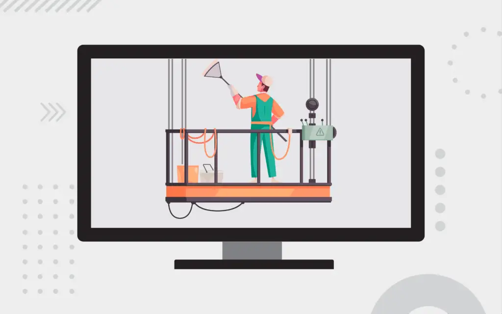 Illustration: Cleaning landing page