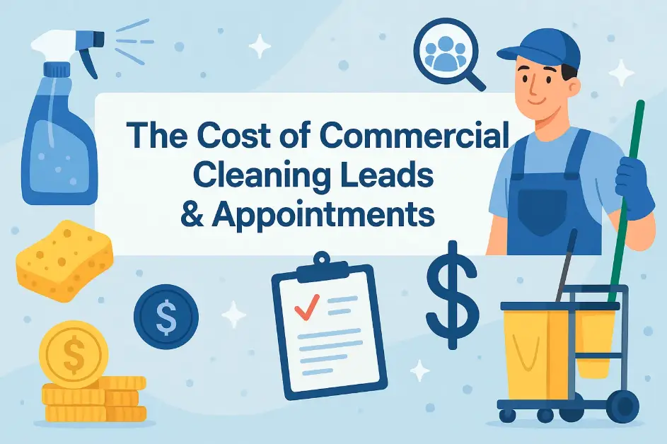 Illustration: Cost of commercial cleaning leads and appointments