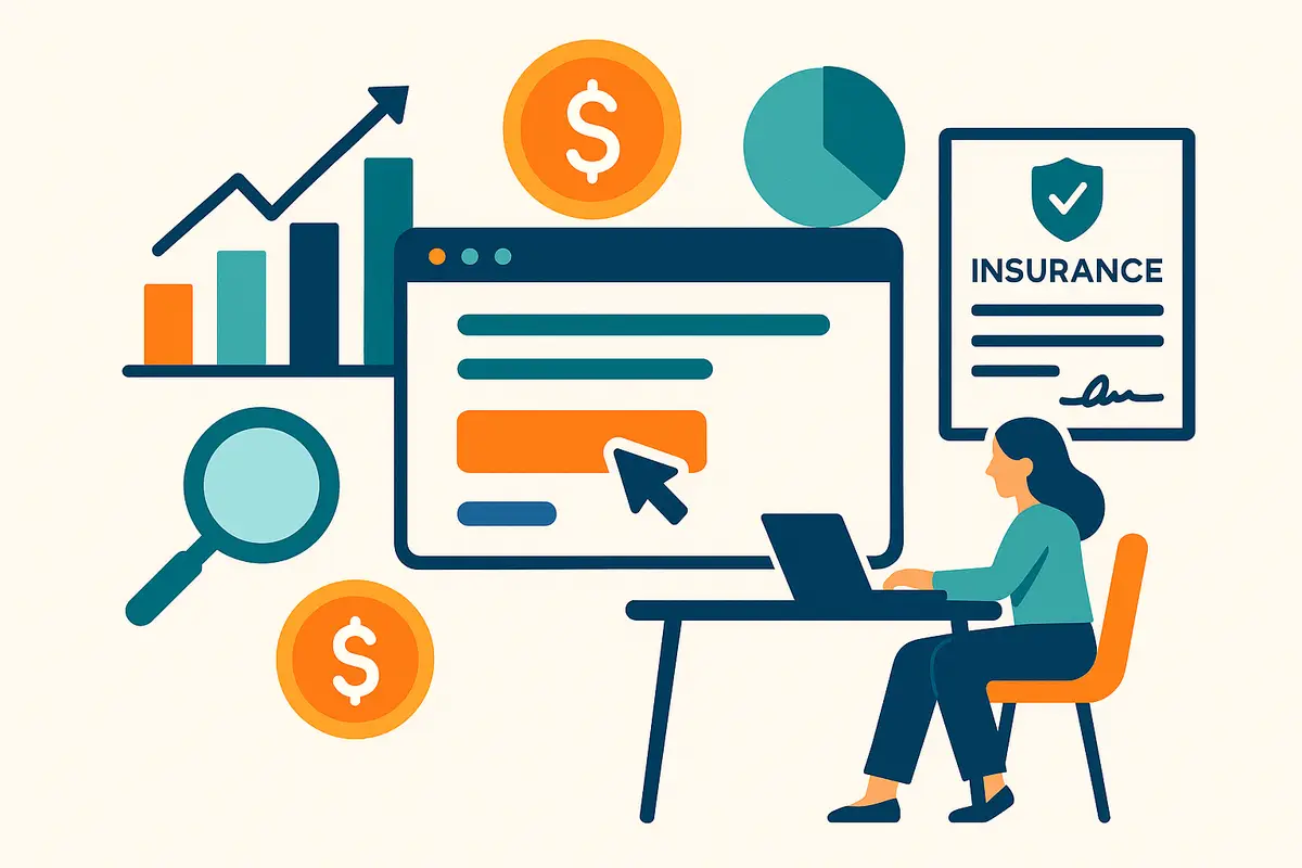 Illustration: PPC services for insurance firms