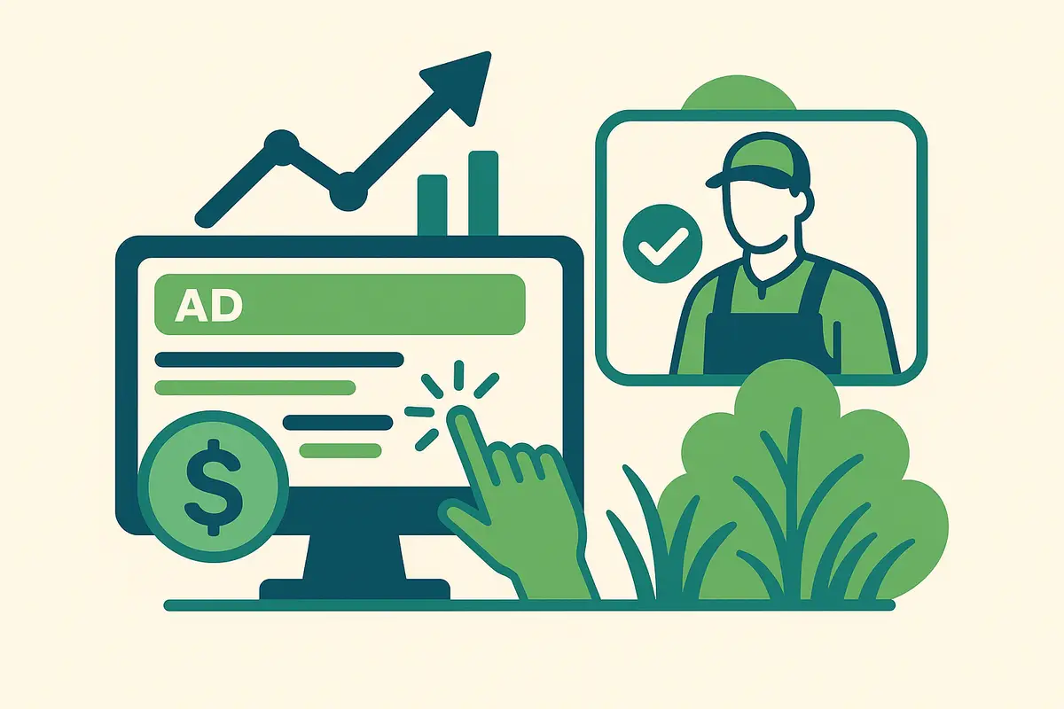 Illustration: PPC services for landscaping companies