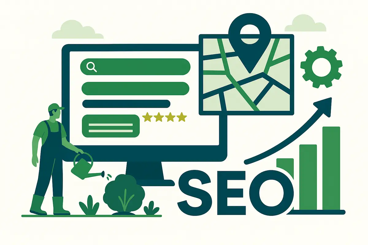 Illustration: SEO services for landscaping companies