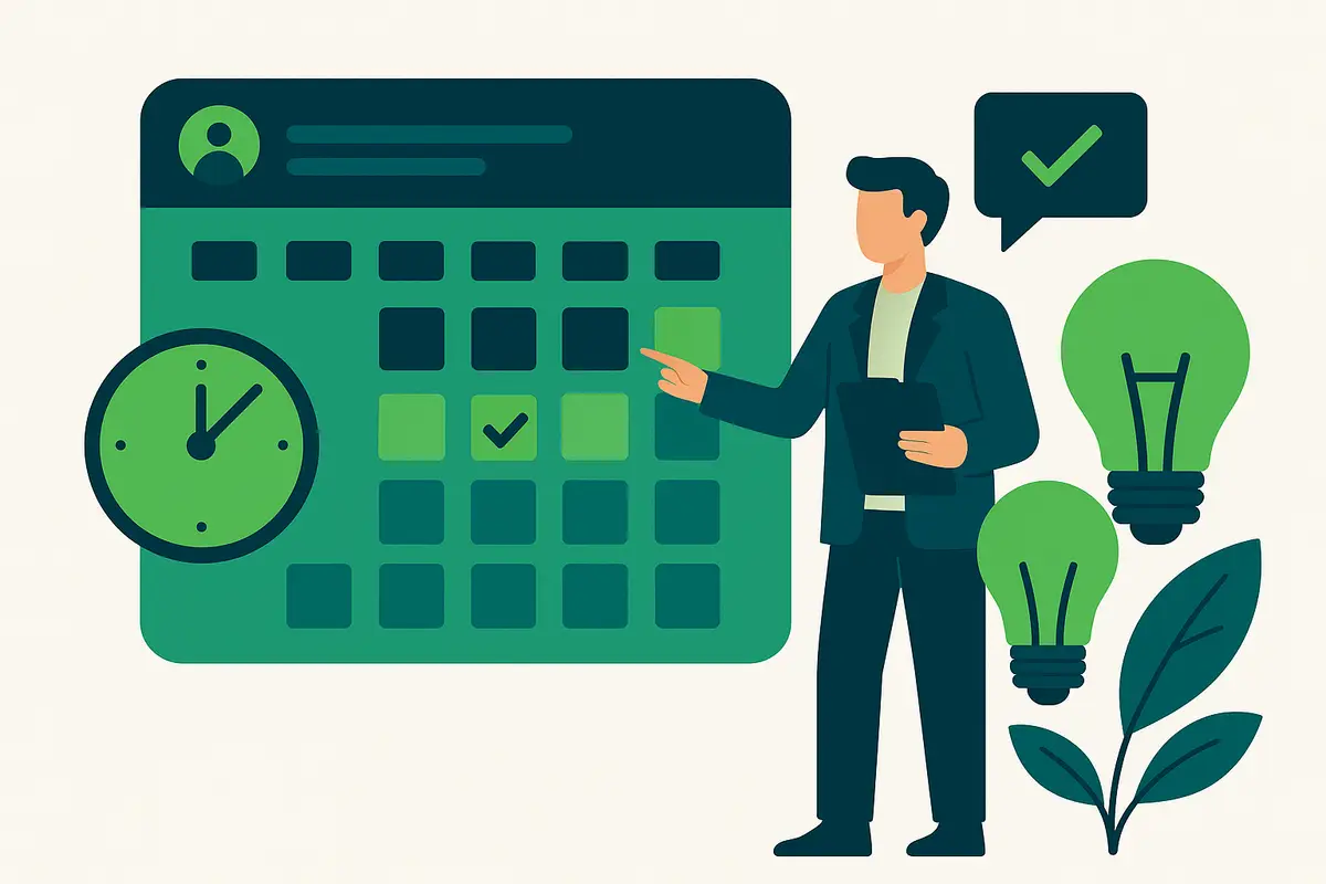 Illustration: Appointment setting for LED lighting firms