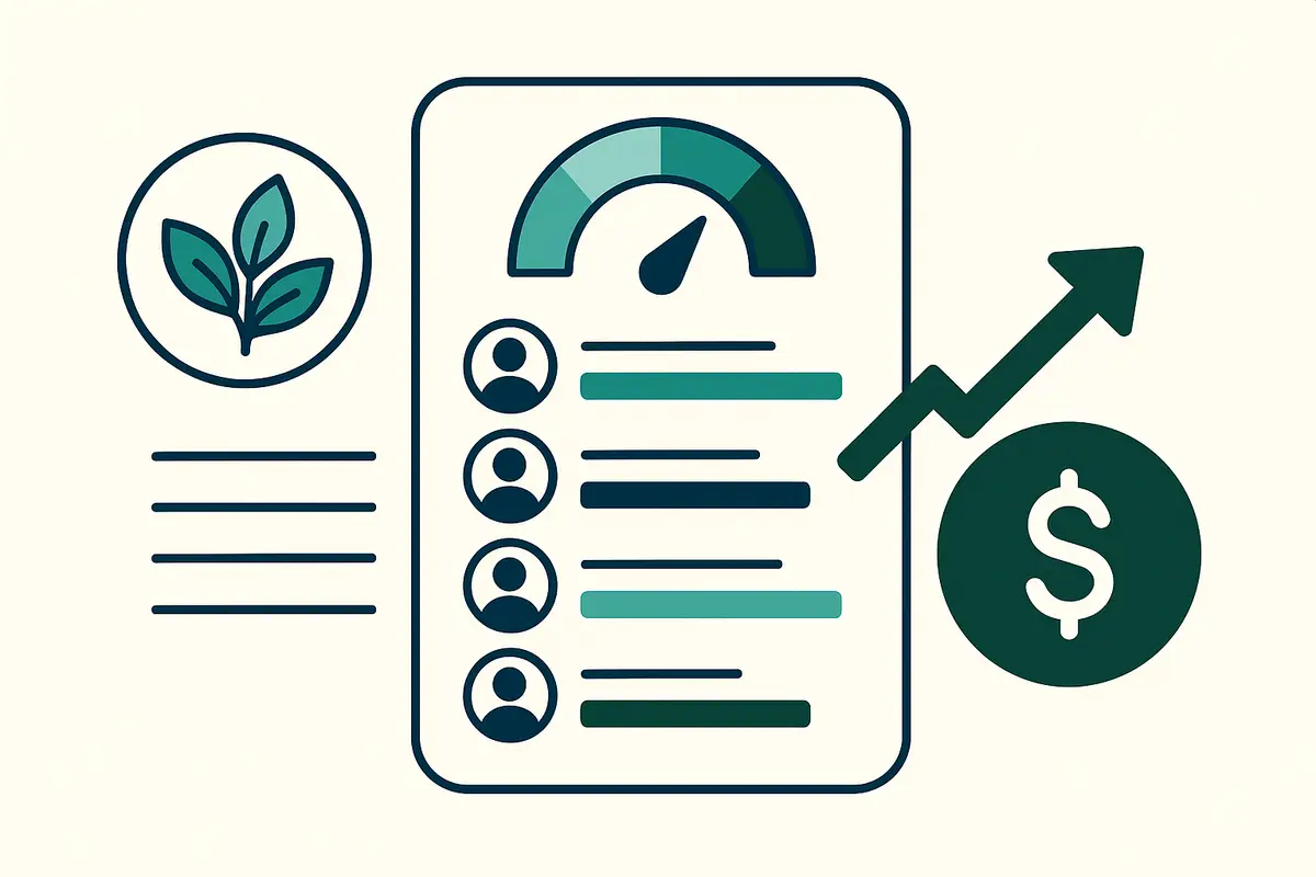 Illustration: Lead scoring for landscaping companies