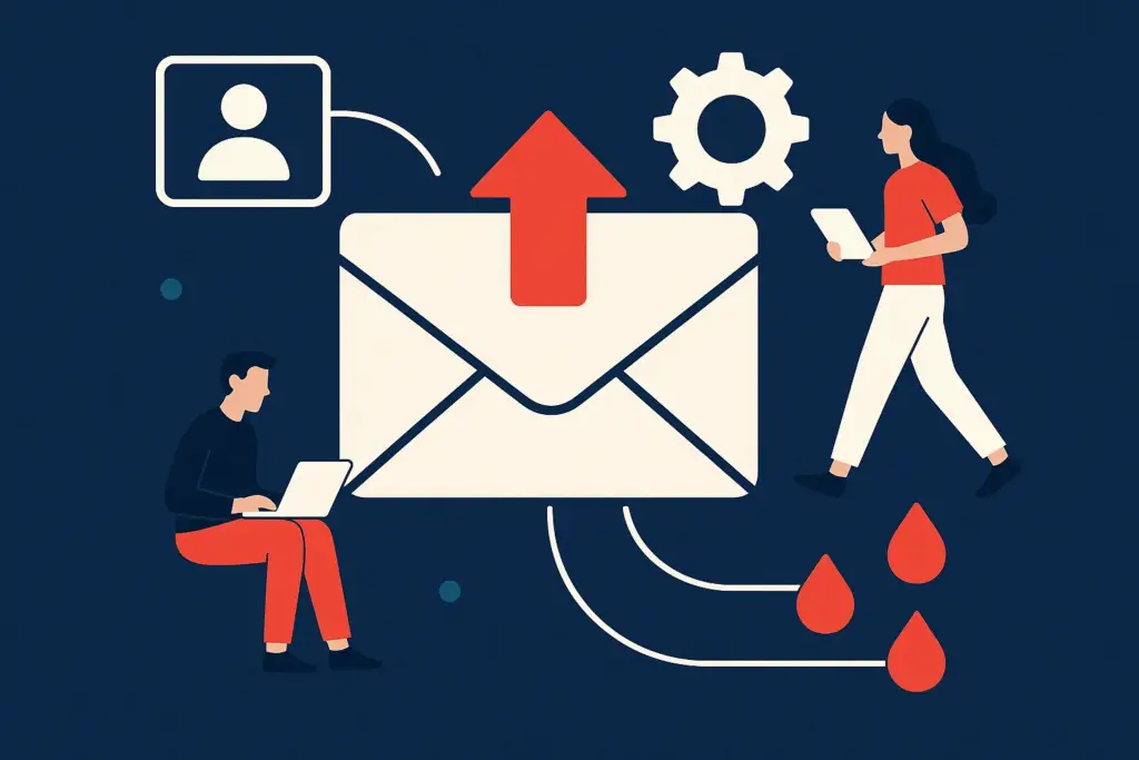 Illustration: Email marketing for HR outsourcing