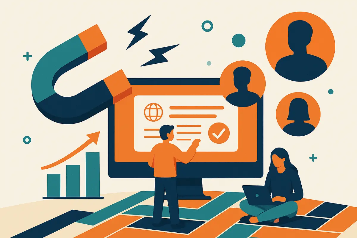 Illustration: Lead gen for commercial flooring companies