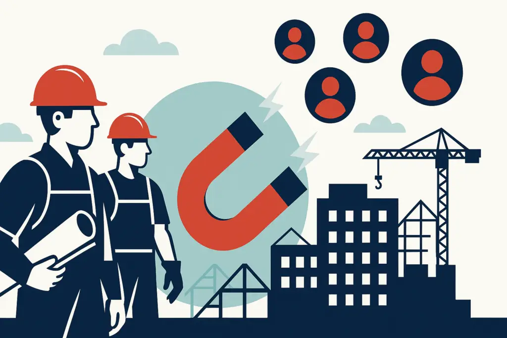 Illustration: Lead generation for commercial construction companies