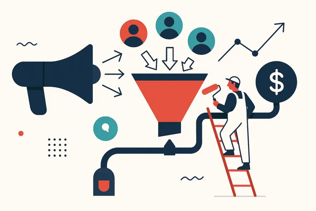Illustration: Demand generation for commercial painting companies