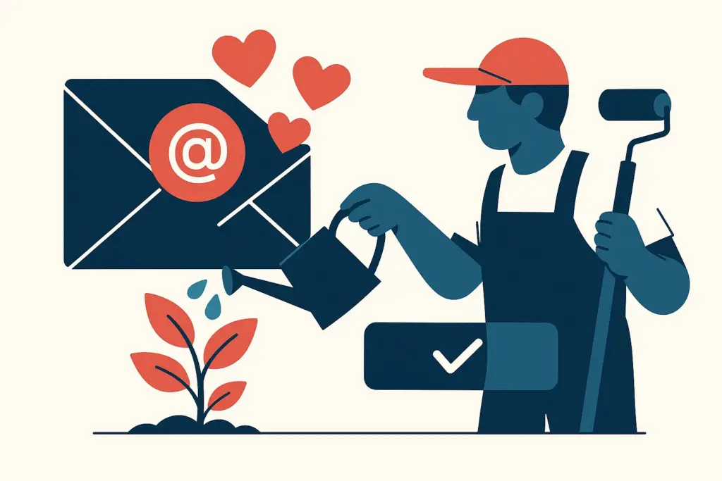 Illustration: Email marketing for commercial painting