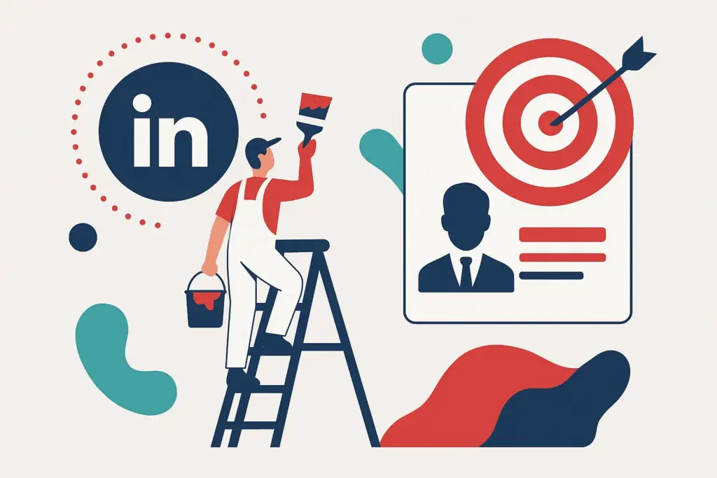 Illustration: Linkedin lead gen for painting contractors