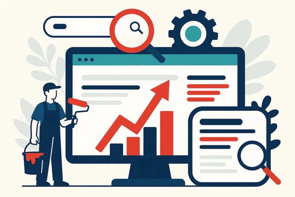 Illustration: SEO for commercial painting companies