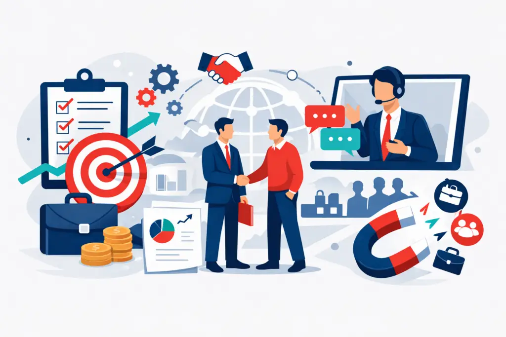 Illustration: Best sales outsourcing companies for pipeline growth