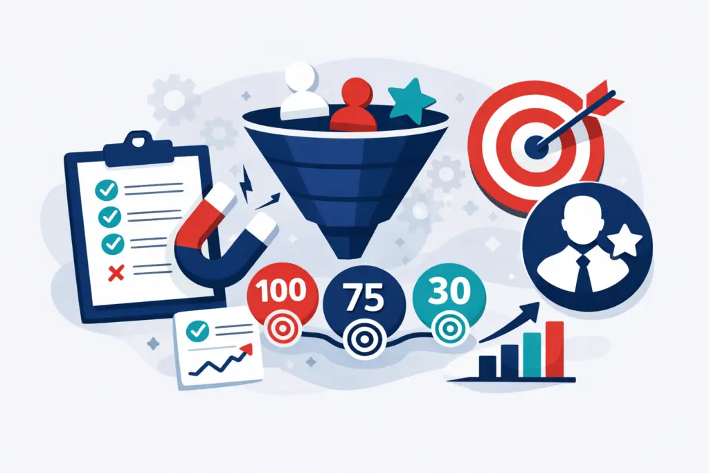 Illustration: How to set up a lead scoring system that works