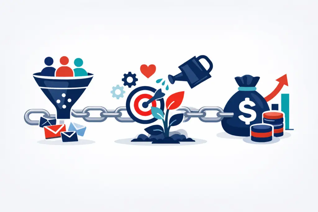 Illustration: Why lead nurturing is the missing link between leads and revenue