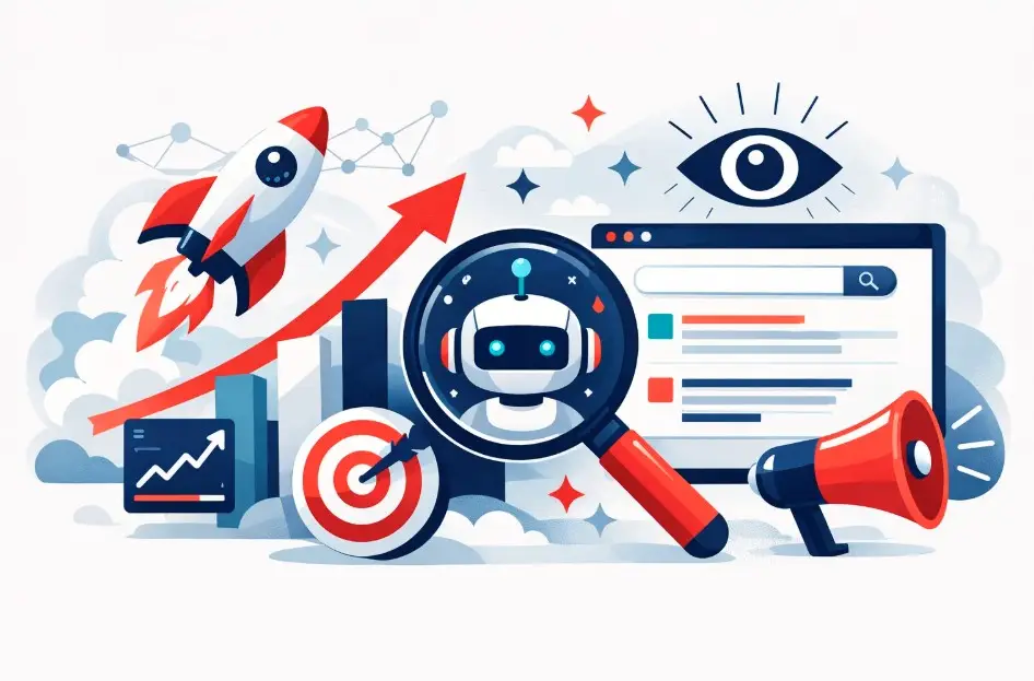 Illustration: AI search brand lift