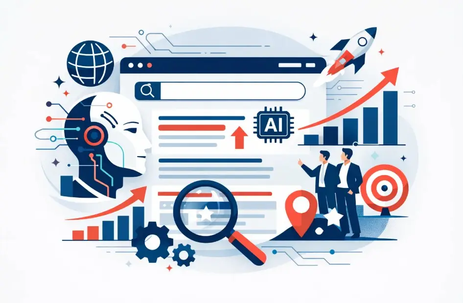Illustration: AI search ranking