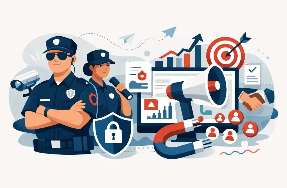 Illustration: Security guard lead generation