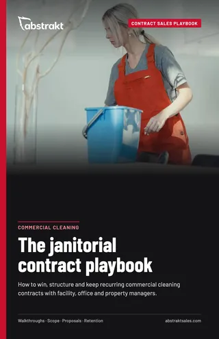 Cover of The janitorial contract playbook