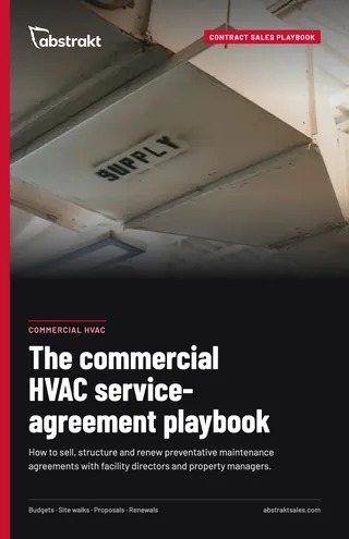 Cover of The commercial HVAC service-agreement playbook