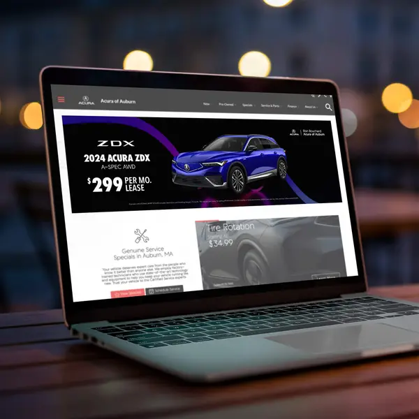 Digital ad designed for Acura of Auburn