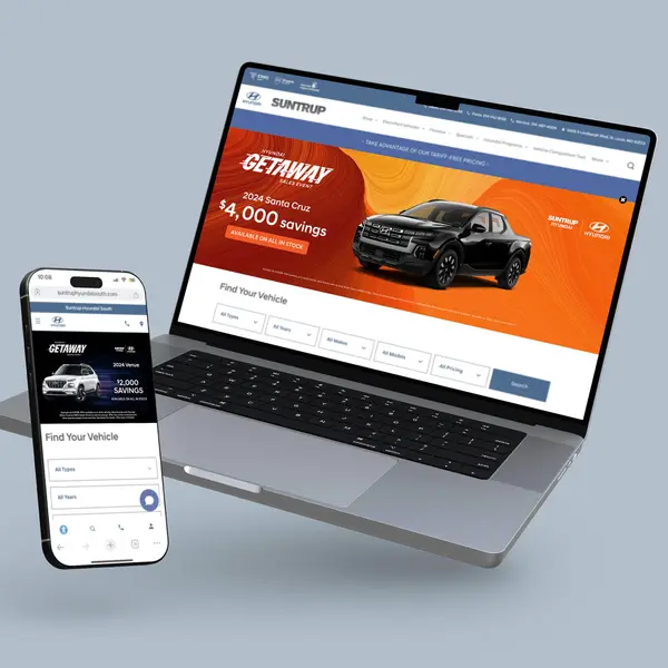 Digital ads designed for Suntrup Hyundai