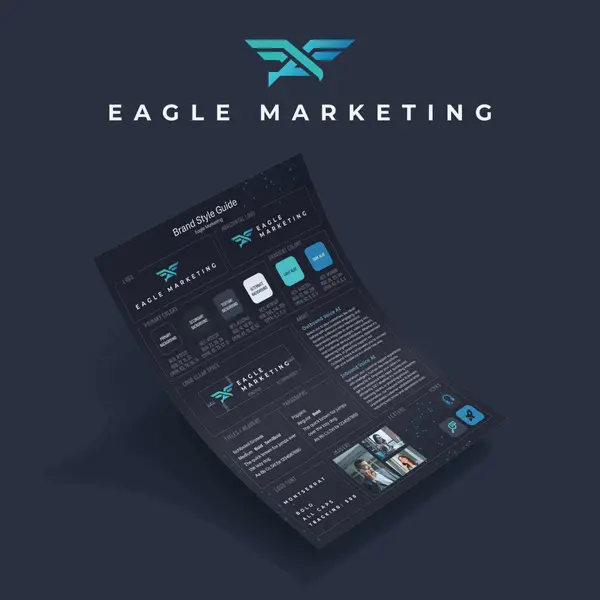 Brand identity designed for Eagle Marketing