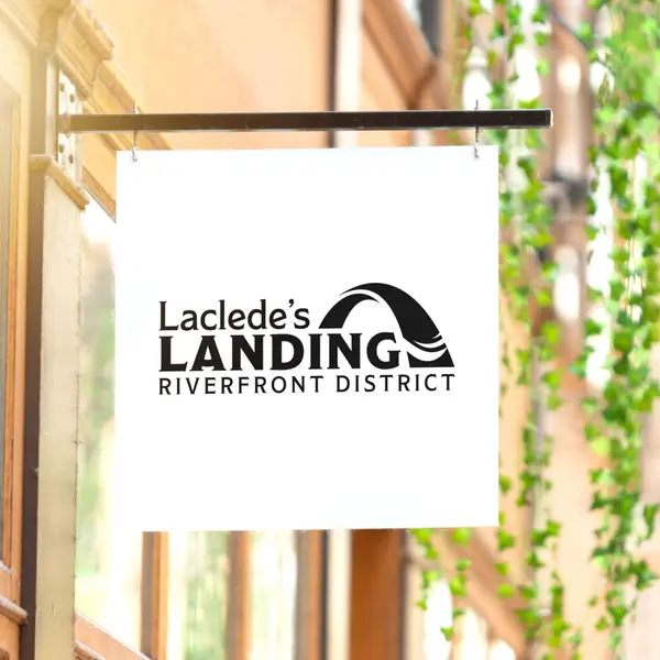Brand identity designed for Laclede's Landing