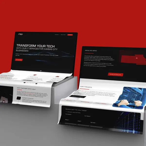 Website designed for nxio