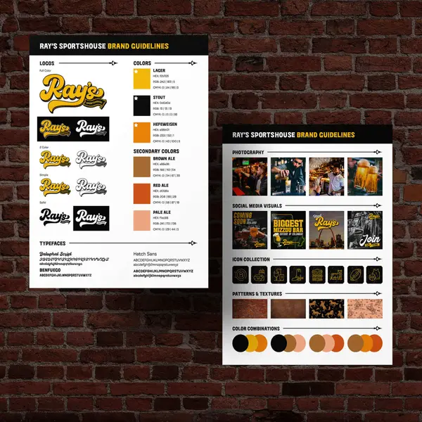 Brand identity designed for Ray's SportsHouse