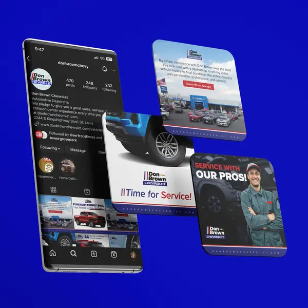 Social media posts designed for Don Brown Chevrolet
