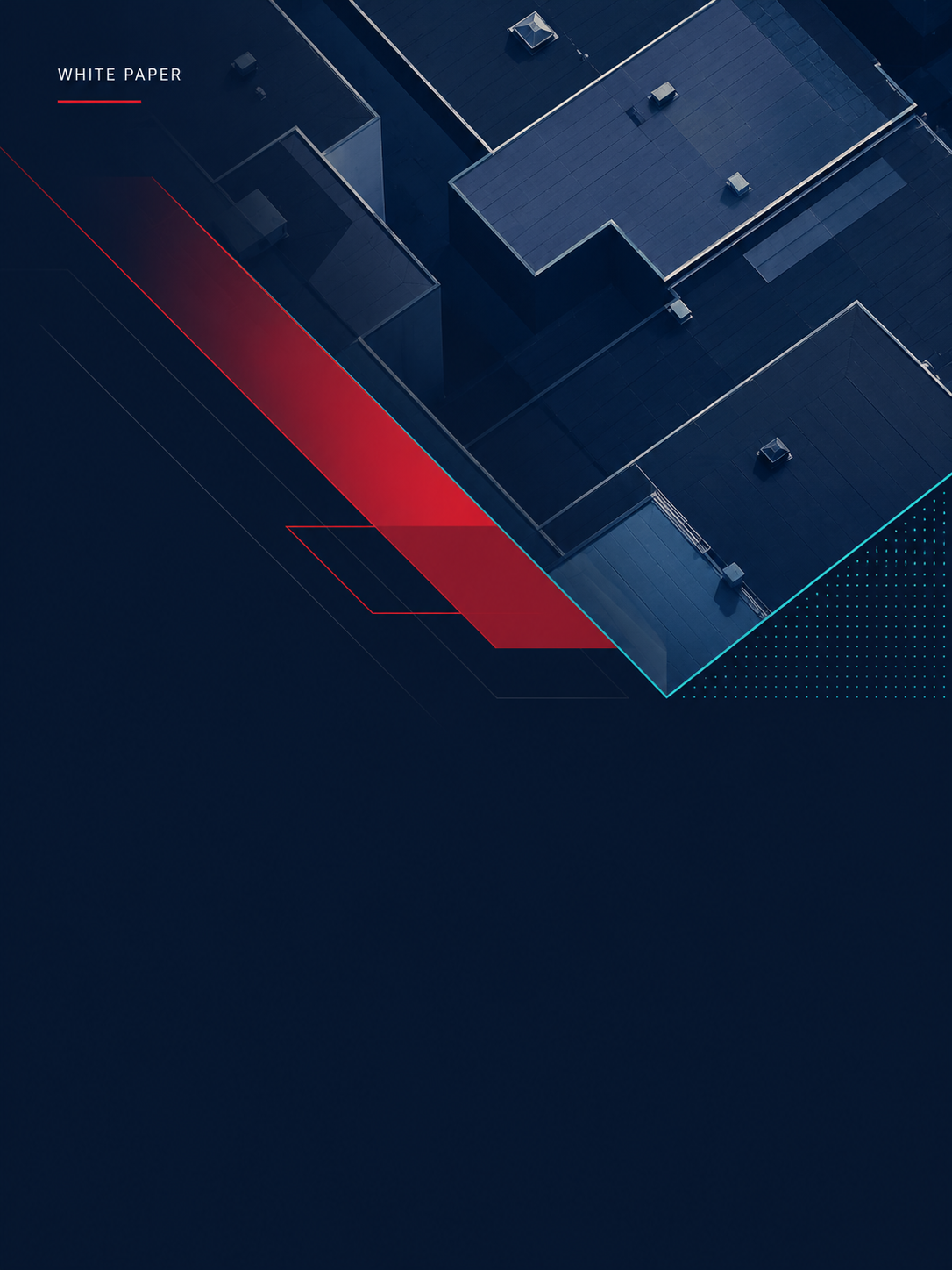 Abstrakt white paper cover — The 2026 Growth Playbook for Commercial Roofing Companies