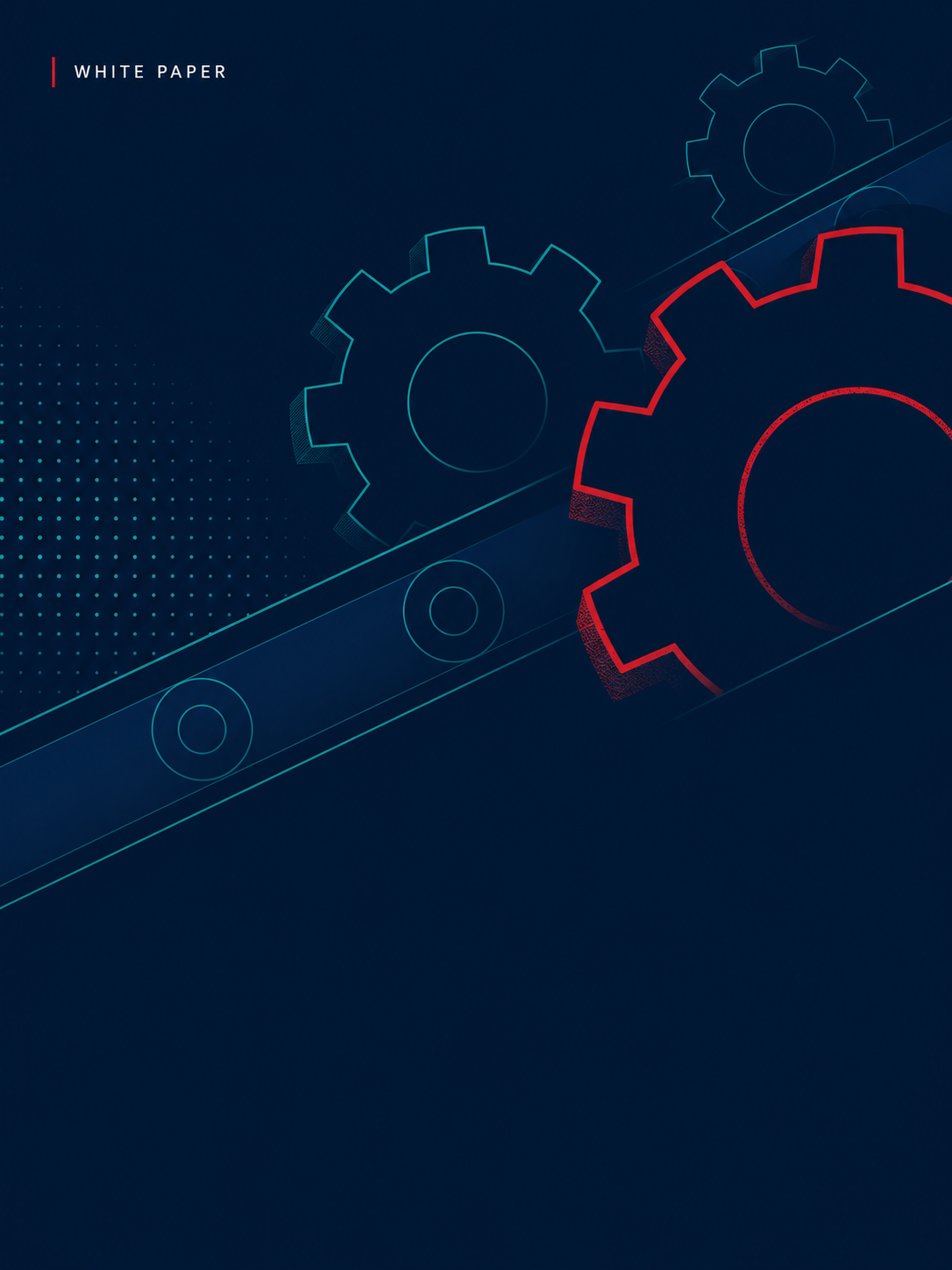 Abstrakt white paper cover — The 2026 Growth Playbook for Manufacturing & Industrial Companies