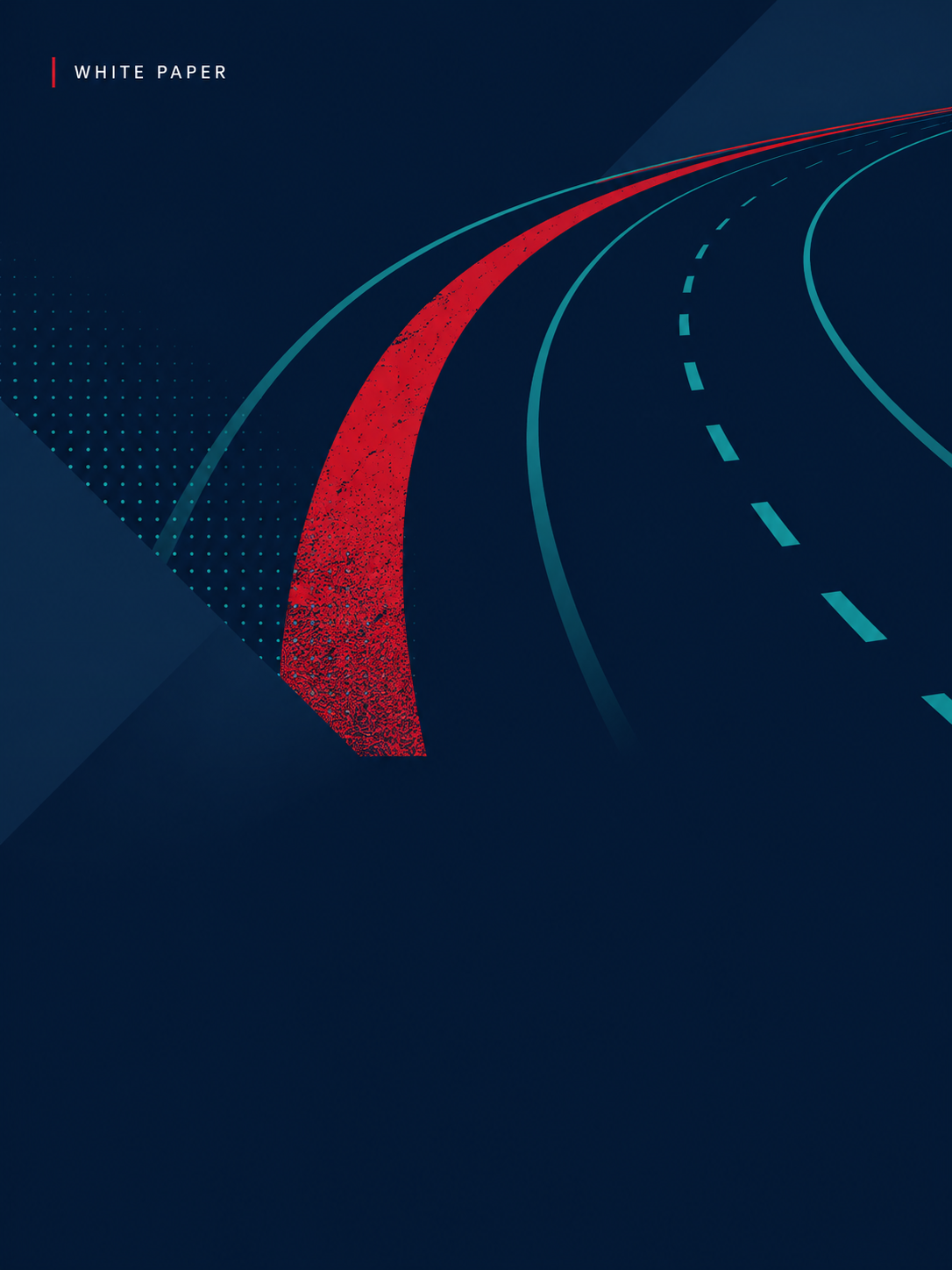 Abstrakt white paper cover — The 2026 Growth Playbook for Paving & Asphalt Companies