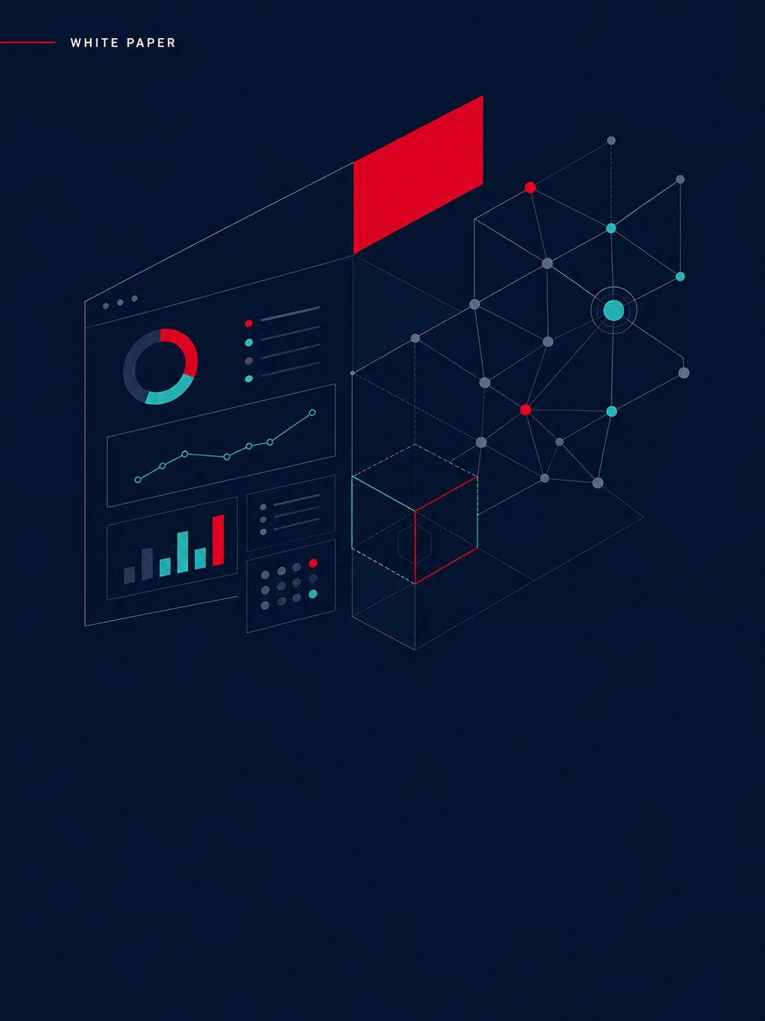 Abstrakt white paper cover — The 2026 Growth Playbook for SaaS & Software Companies