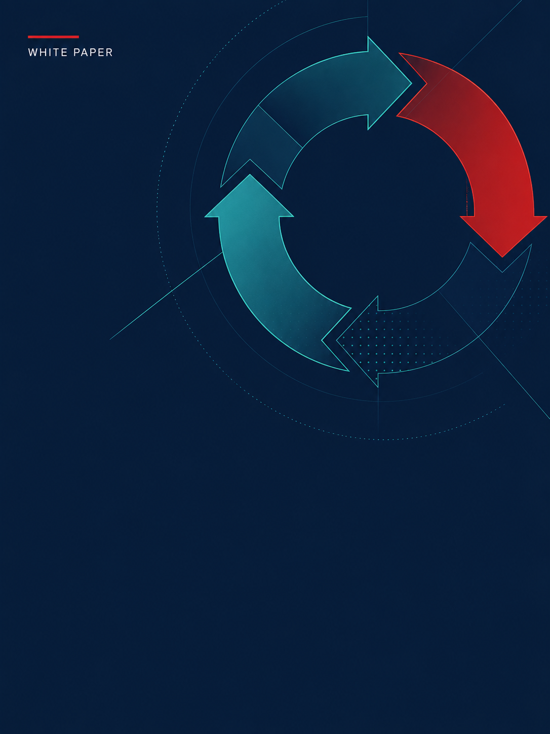 Abstrakt white paper cover — The 2026 Growth Playbook for Waste & Recycling Companies